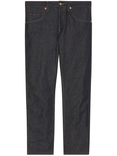 gucci jeans slim fit|gucci jeans farfetch.